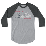 HM Ambitionz as a Hustler 3/4 sleeve raglan shirt