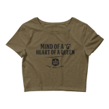 HM Mind of a G, Heart of a Queen Women’s Crop Tee