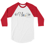 Hashtag Hustle Mafia 3/4 sleeve raglan shirt